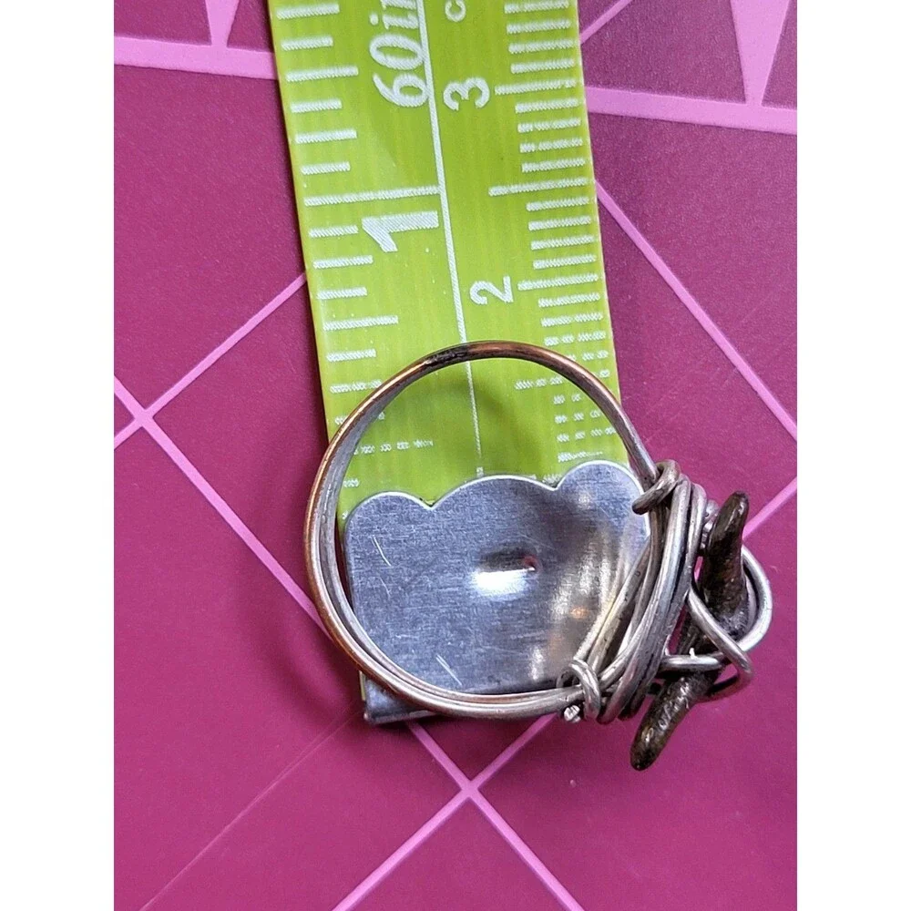Wire Wrapped Ocean Shark Tooth Ring Handmade Dainty Beach Ring